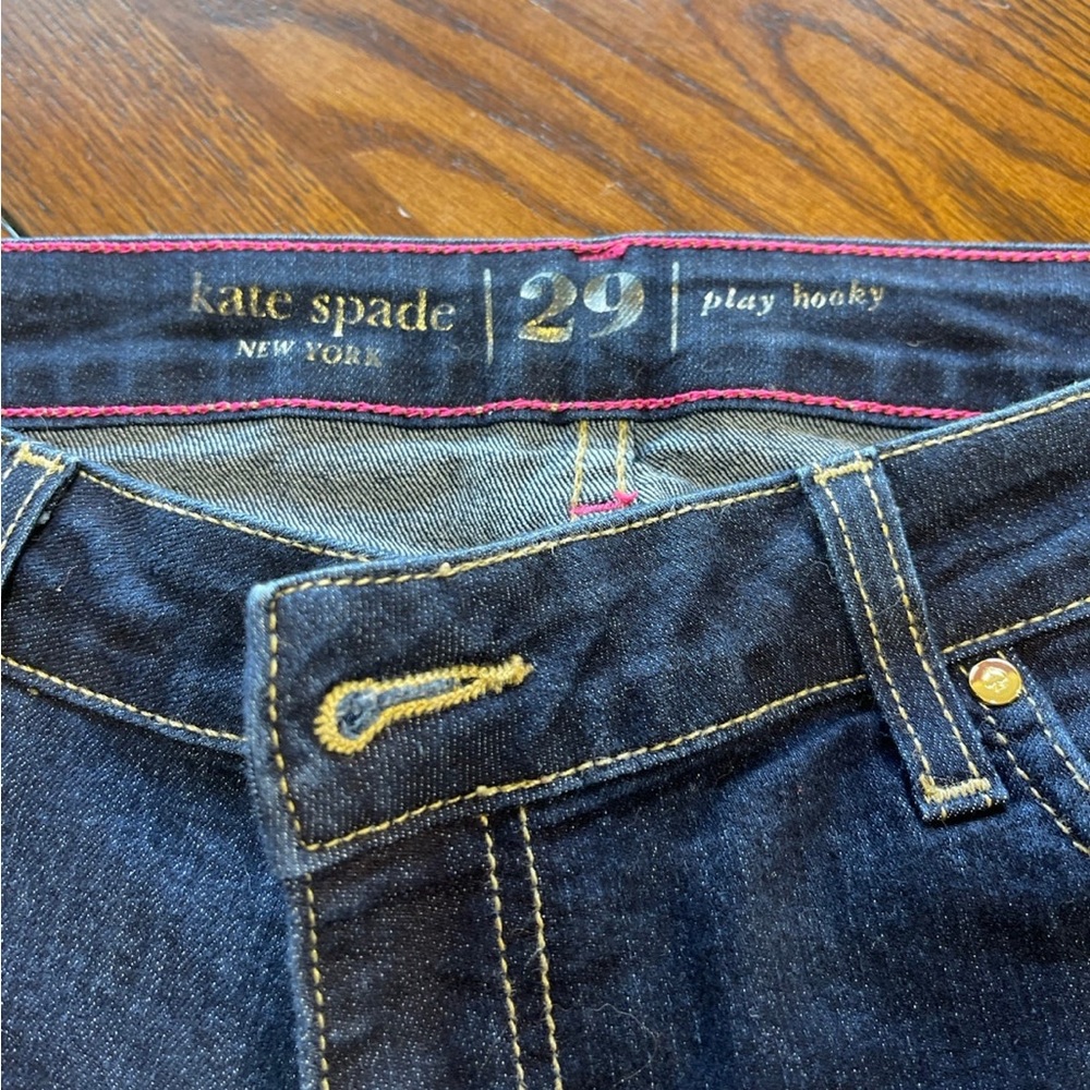 Kate Spade Straight Leg “play hooky” Jeans